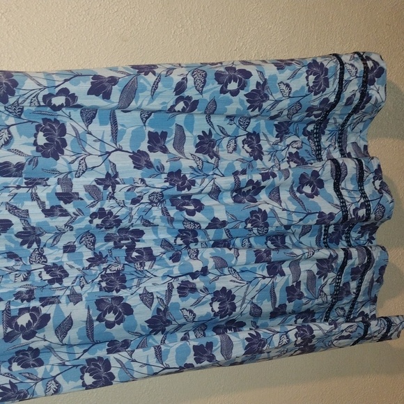 Blue Floral J Jill Midi Dress S - Picture 3 of 7
